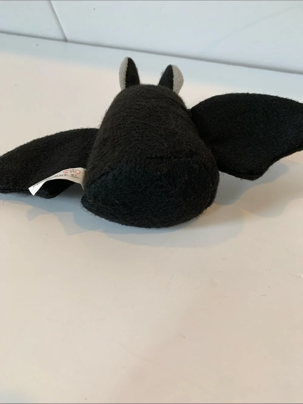 Target Black & White Felt Halloween Holiday 7” Bat Skeleton Plush Tabletop Decor